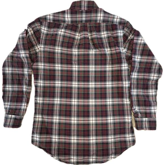 Ralph Lauren Vintage Men’s Flannel Plaid Dress Shirt Size S Long Sleeve ButtonUp - Picture 3 of 8